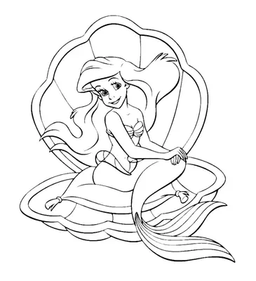 Ariel in Sea Shell