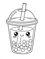 Boba Tea Cup Kawaii Style