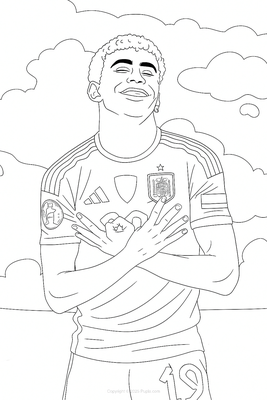 Lamine Yamal trademark celebration