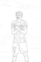 Lamine Yamal after scoring a goal
