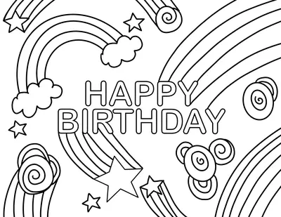 Happy Birthday Regenboog