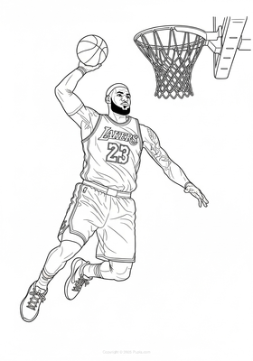 LeBron James flying dunk