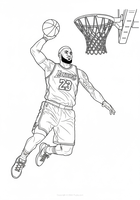 LeBron James flying dunk