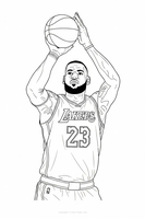 LeBron James shooting