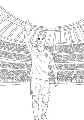 Ronaldo in a full stadium