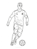 Ronaldo dribbling with the ball