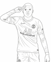 Célébration du but de Mbappé