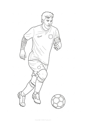 Messi court avec le ballon
