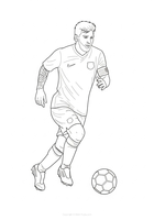 Messi running with the ball