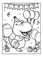 Alles Gute zum Geburtstag Dinosaurier