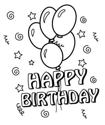 Happy Birthday Ballonnen