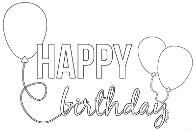 Happy Birthday in Letters