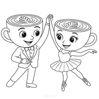Ballerina Cappuccina Dancing with a Partner