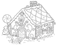 Casa de Navidad de pan de jengibre