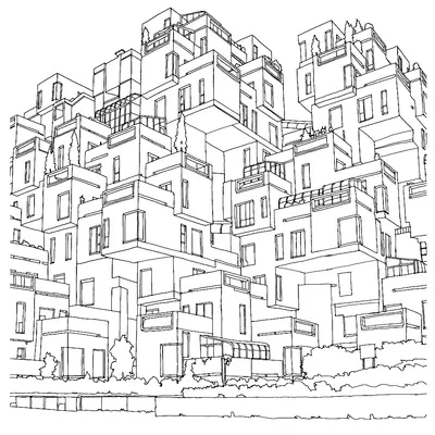 Huis in Blokken Gebouw