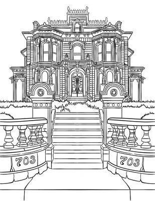 Maison victorienne avec escalier