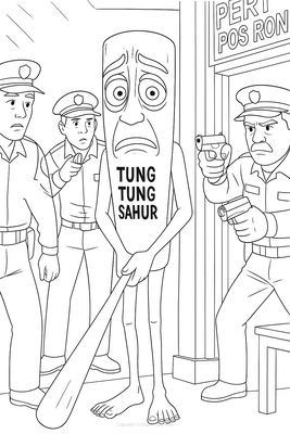 Tung Tung Tung Sahur Politie
