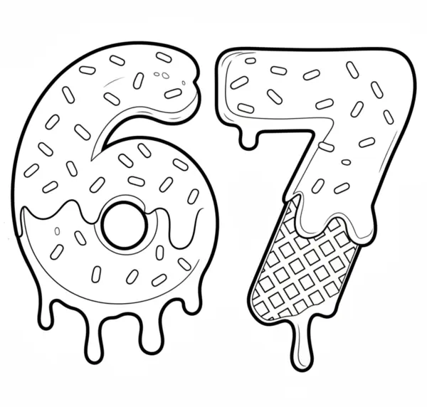 Dibujo para Colorear 6-7 Con virutas