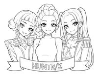 Kpop Demon Hunters Huntrix Cartoon