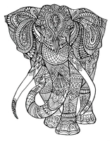 Elefanten Mandala