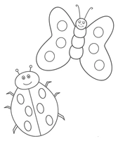 Lieveheersbeestje en Vlinder