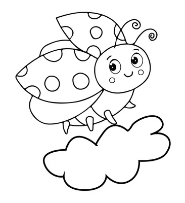 Coccinelle sur un nuage