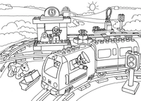 Estación de tren Lego Duplo