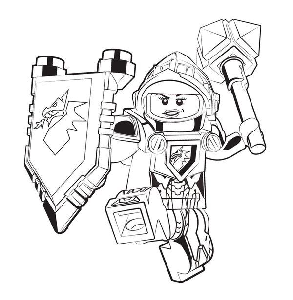 Lego Nexo Knights Macy Coloring Page