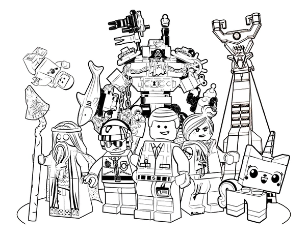 Lego The Movie Coloring Page