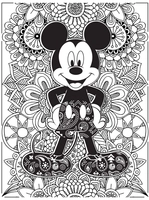 Mickey Mouse Zentangle