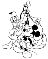 Mickey Mouse, Donald Duck en Goofy