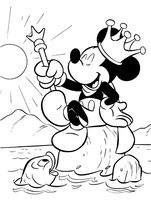 Mickey Mouse King sur l'eau