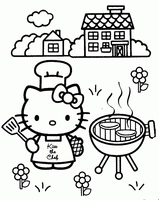 Hello Kitty Chef BBQ