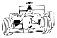 Coche de carreras de Fórmula 1 Simple