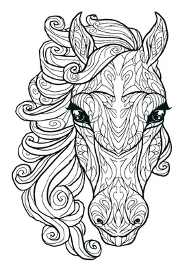 Tête de cheval détaillée