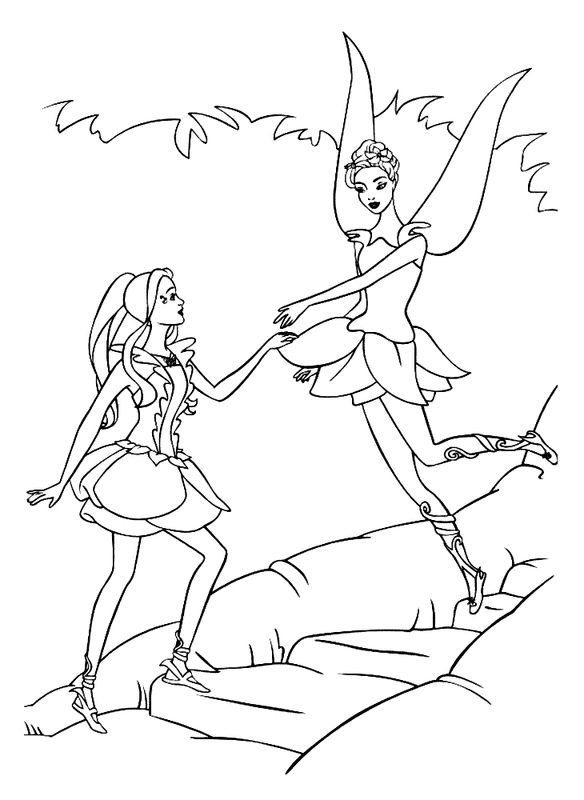 Barbie Fairytopia Coloring Page