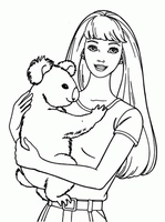 Barbie mit Koala Bär