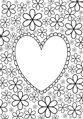 Coeur avec fleurs