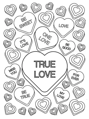 Corazones de caramelo