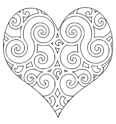 Coeur avec motif