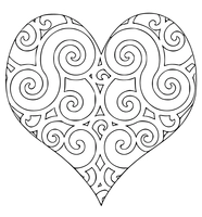 Heart with Pattern