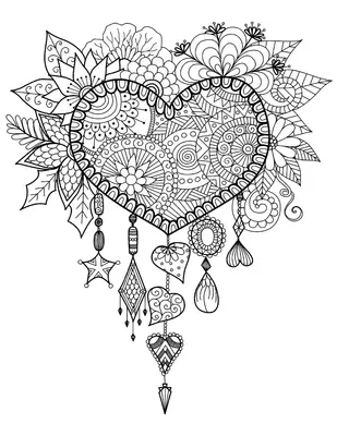Zentangle Coeur Adultes