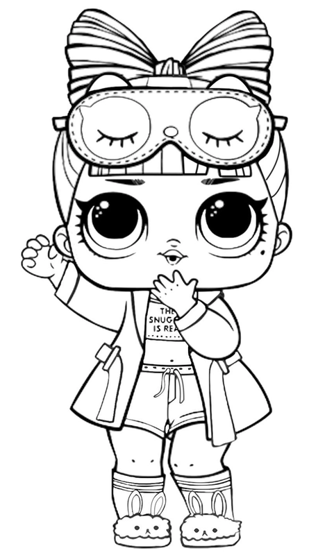 L.O.L. Surprise Doll with Glasses Printable Coloring Page