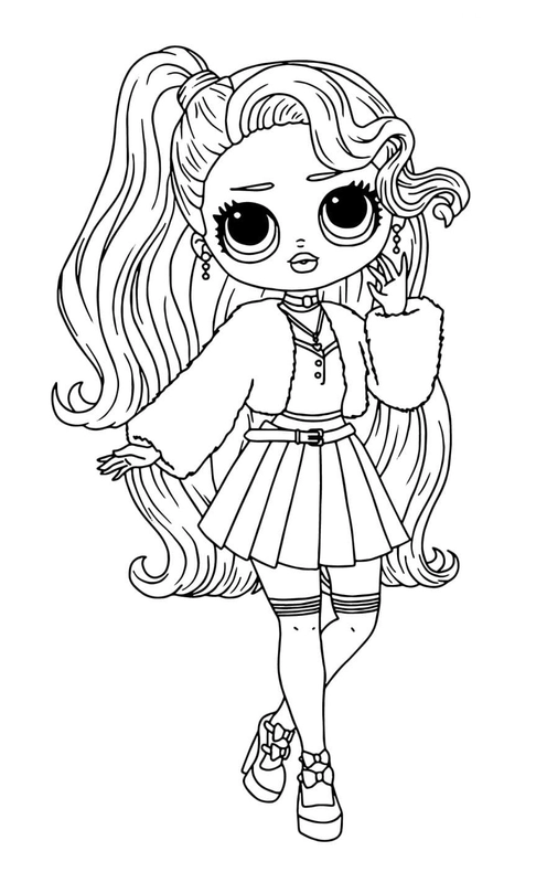 Coloriage L.O.L. Surprise! OMG Pink Baby
