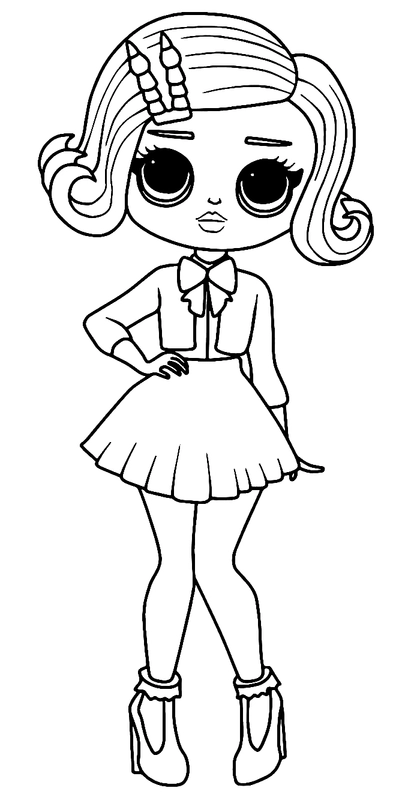 L.O.L. Surprise OMG Uptown Girl Coloring Page