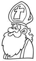 Sinterklaas Portret Cartoon