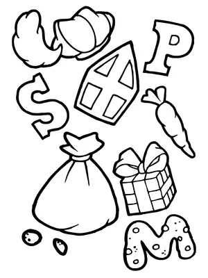 Sinterklaas Letters en Elementen