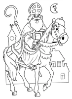 Sinterklaas op zijn Paard