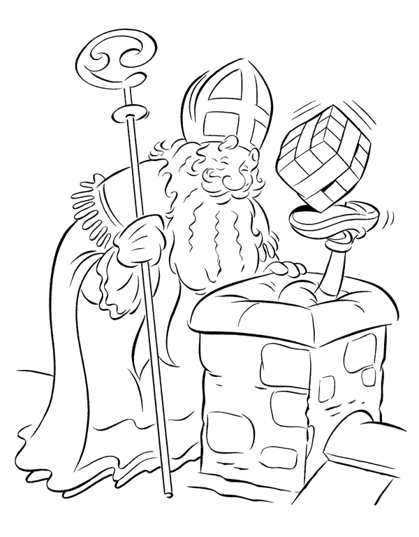 Sinterklaas & Piet bij de Schoorsteen