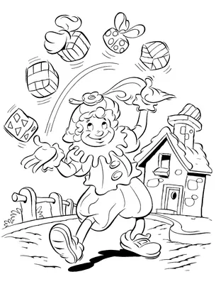 Sinterklaas Piet Jongleert met Cadeautjes